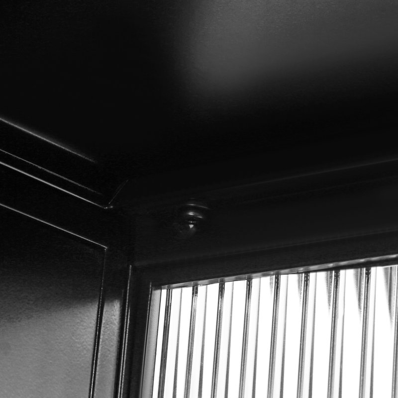 Hokku Designs Greory Tempered Glass Wall Bathroom Wall Mounted Glass Wall